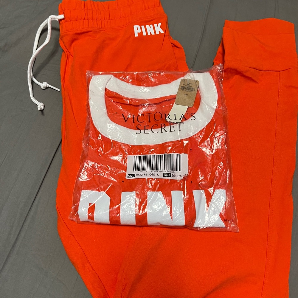 Victoria's Secret PINK Vibrant Orange Set - Picture 2 of 7